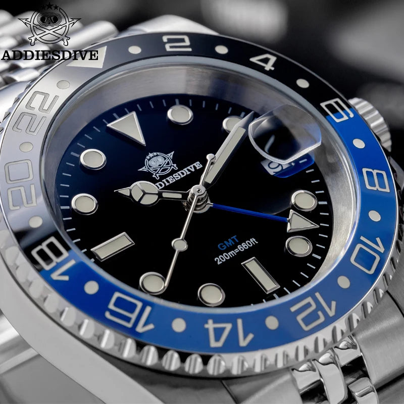ADDIESDIVE GMT Taucheruhr 200m