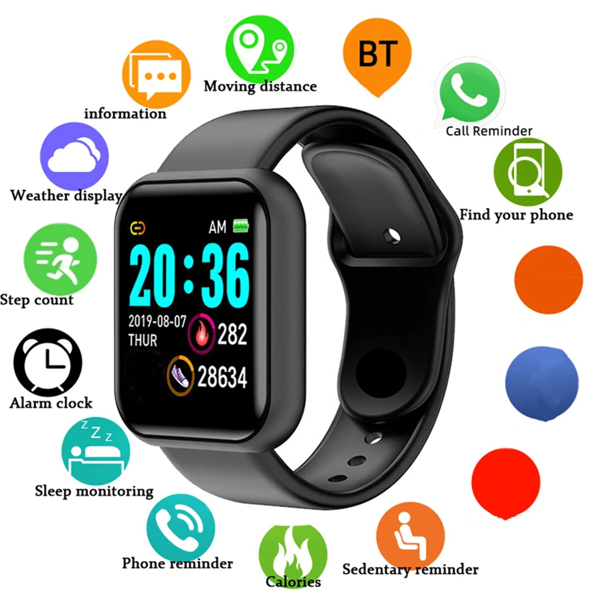CHAONB Smartwatch Fitness-Tracker