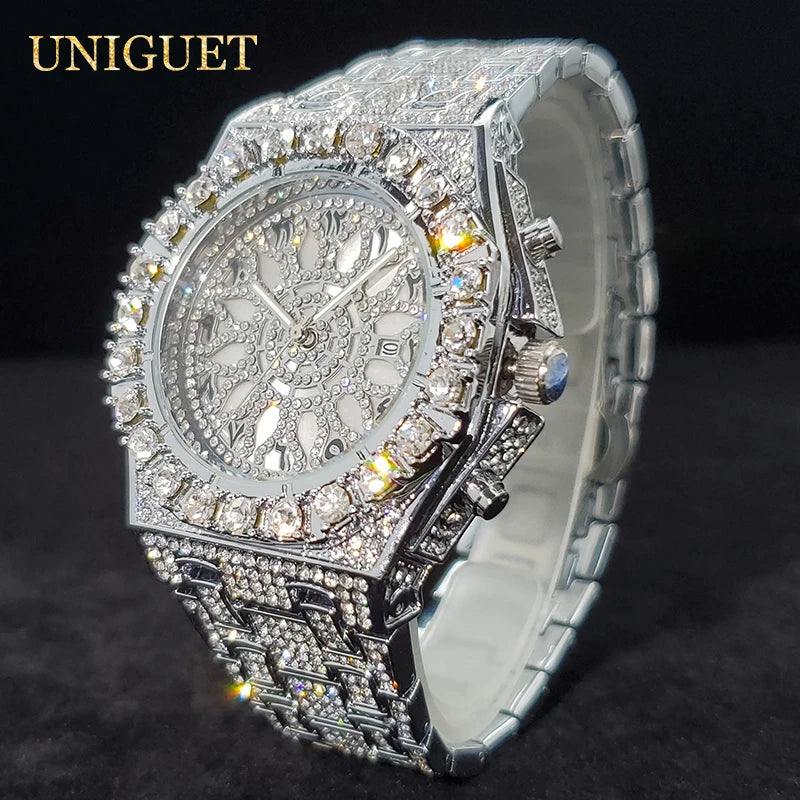 UNIGUET Iced Diamond Luxusuhr